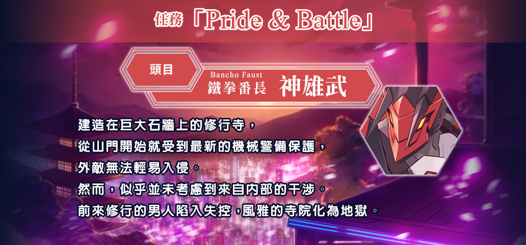 任務「Pride & Battle」