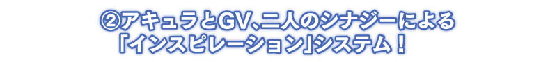 ②アキュラとGV、二人のシナジーによる「インスピレーション」システム！！