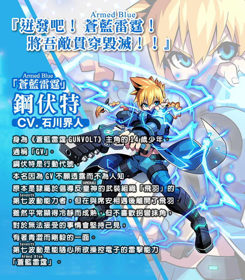 「蒼藍雷霆（Armed Blue）」鋼伏特
