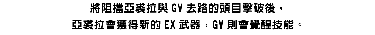 ③透過擊破頭目獲得EX武器與技能！