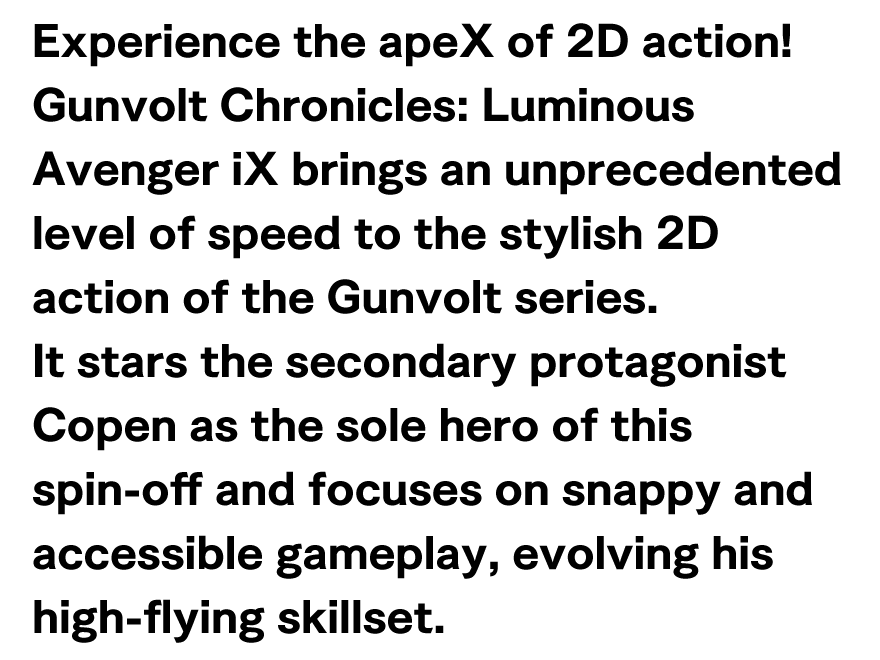 Experience the apeX of 2D action!